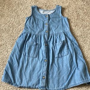 4T denim dress
